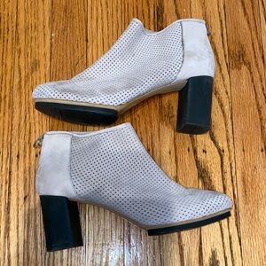 Camper Perforated Cream Ankle Boots size 38 (7.5)